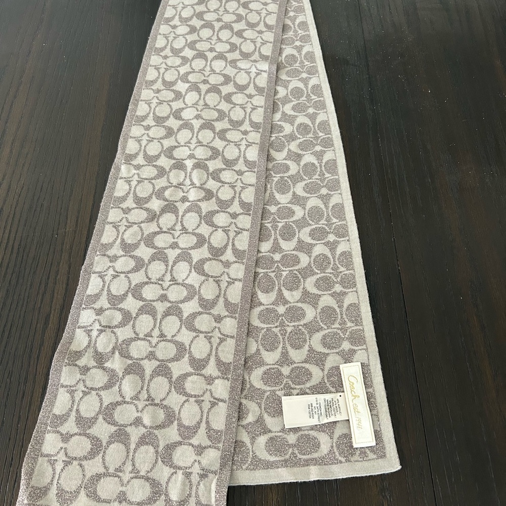 Coach wool scarf.